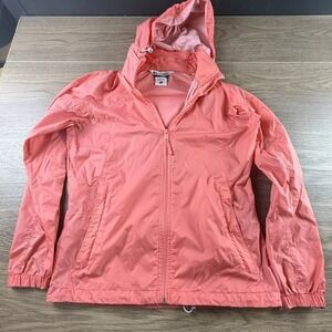 Columbia Womens Switchback II Lightweight Windbreaker Jacket Coral Pink Small